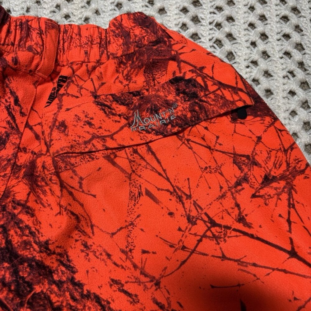 Mount’n Prairie Outdoor Pants Blaze Orange Naked North Insulated Camo Hunter W31 - Picture 7 of 13